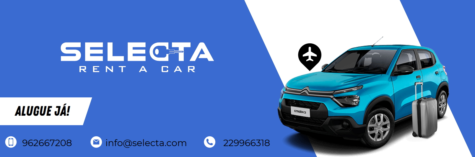 negócio de rent a car
