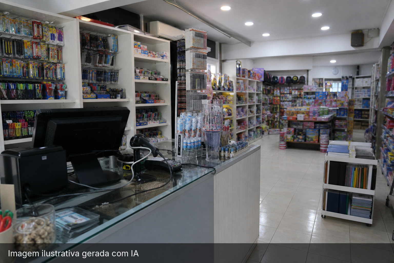 PAPELARIA COM JOGOS SANTA CASA