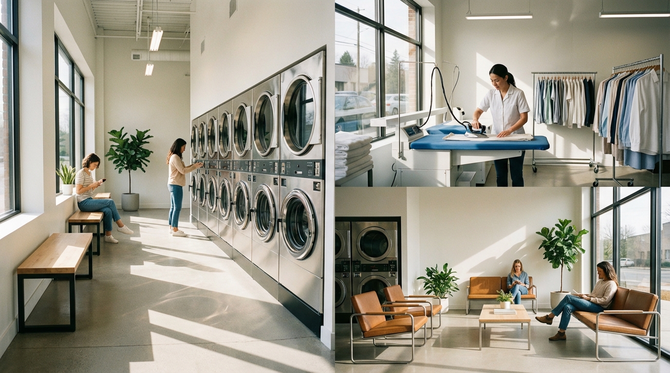 Lavandaria self service em Leiria com 12 máquinas