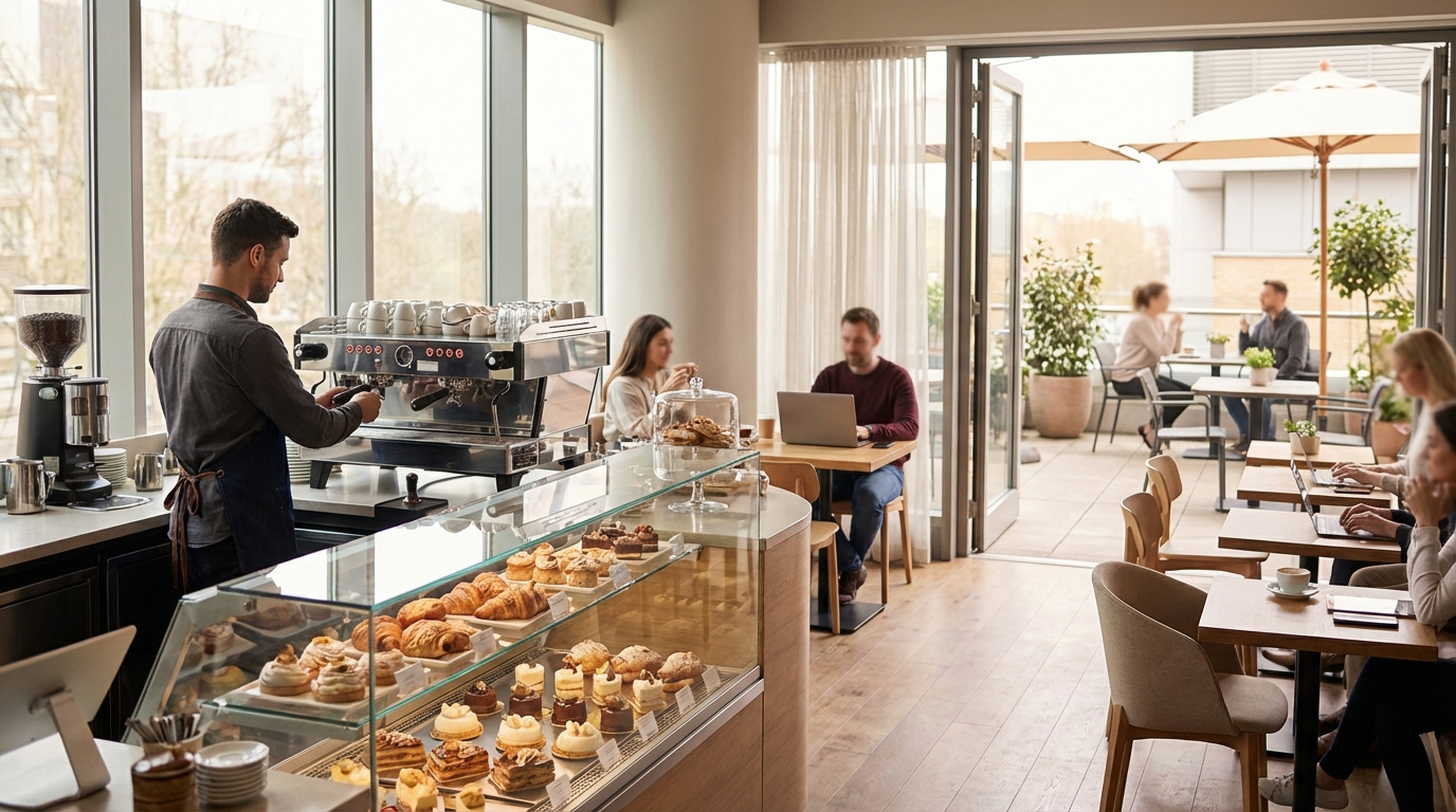 Cafetaria e Pastelaria Fina com Esplanada em Tomar