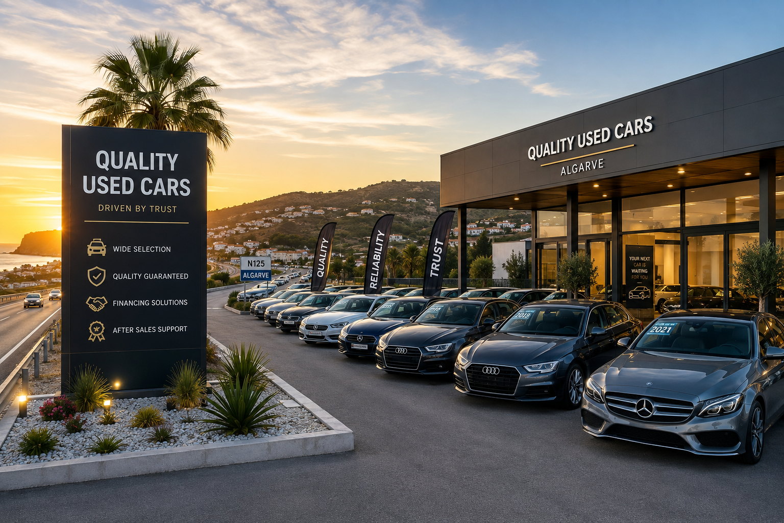 Established Used Car Dealership for Sale – Prime N125 Algarve Location