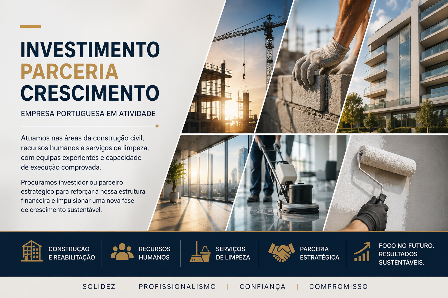 Empresa Portuguesa Procura Investidor ou Parceiro - Construção Civil