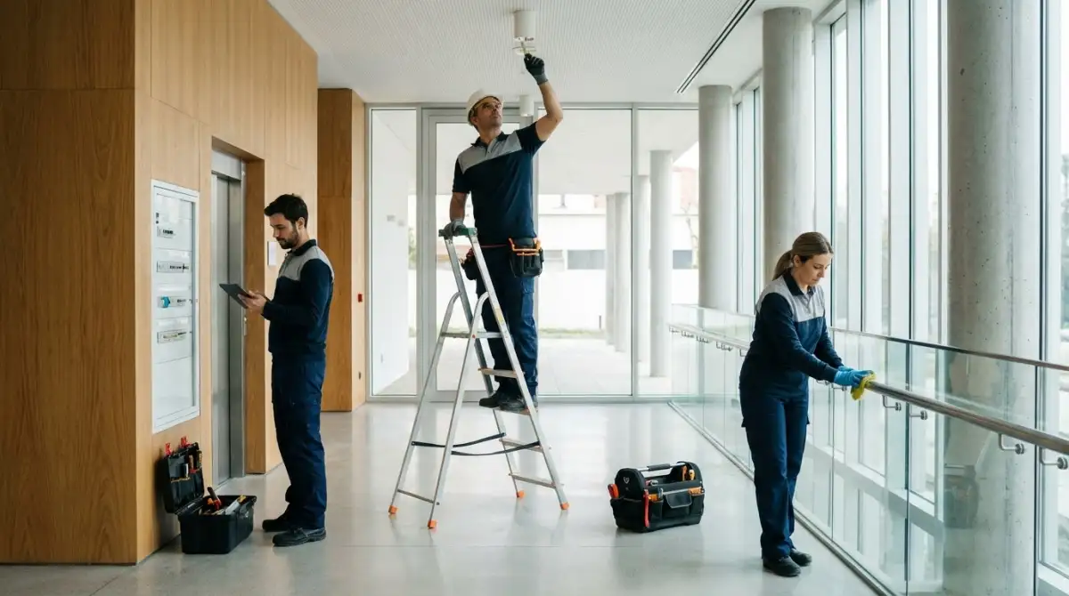 Manutenção predial em Lisboa equipa treinada